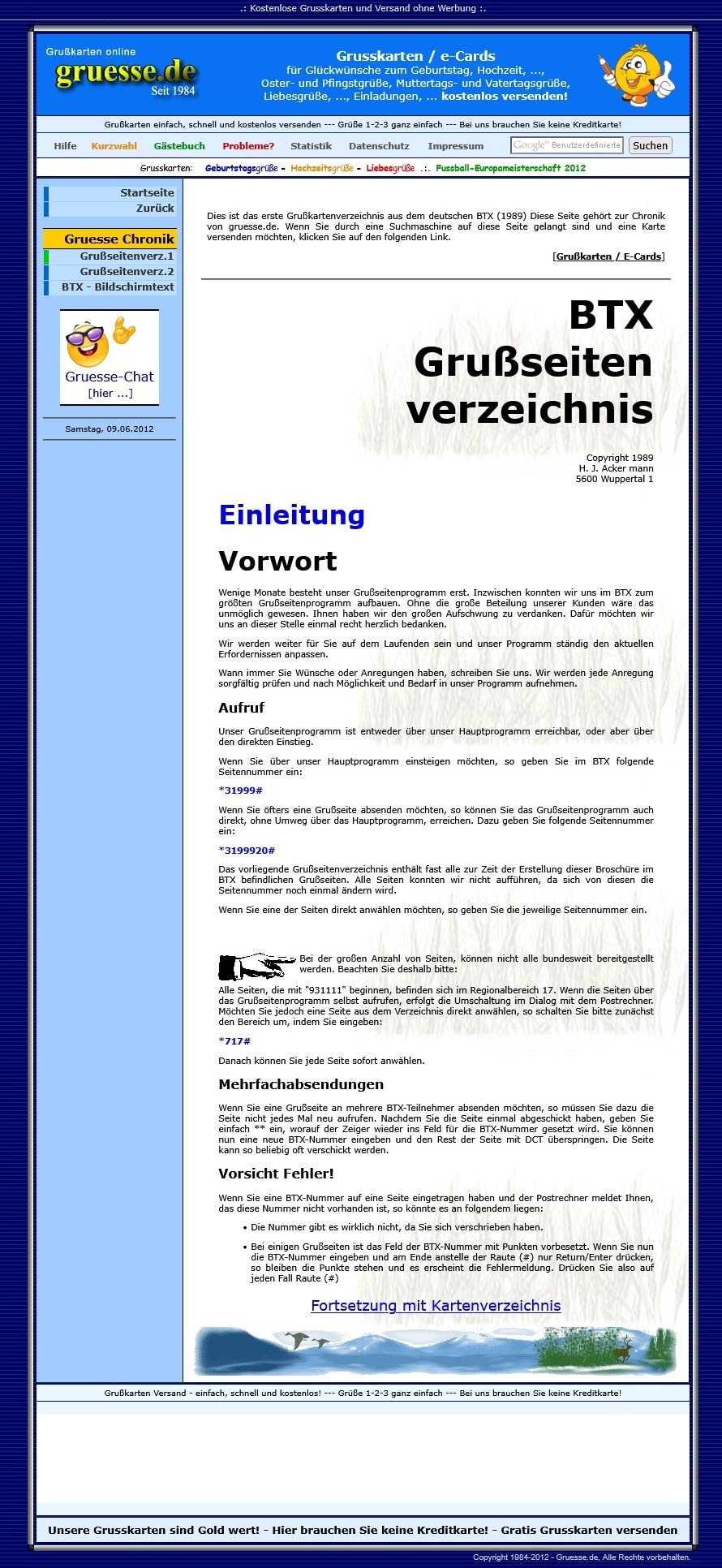 Grusskarten Katalog