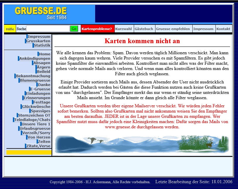 Kostenlose Grusskarten Lady