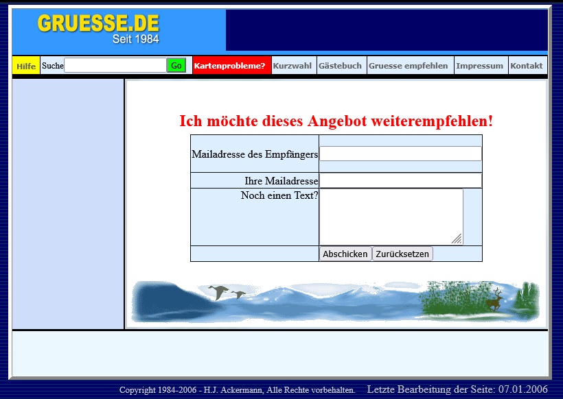 Kostenlose Grusskarten Lady