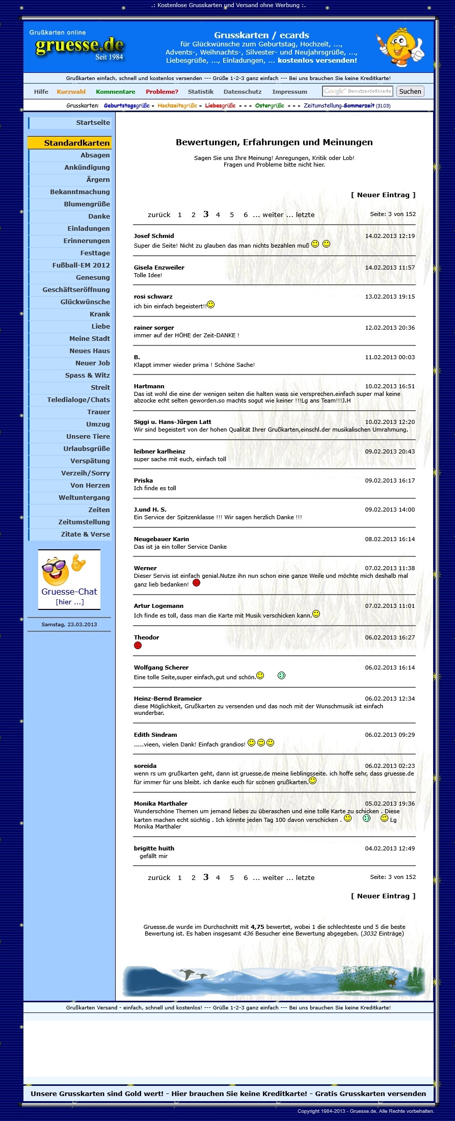 Gästebuch 2012