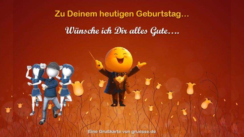 Quadratische Grusskarte