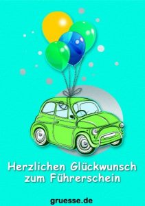 grusskarte glueckwuensche fuehrerschein 004