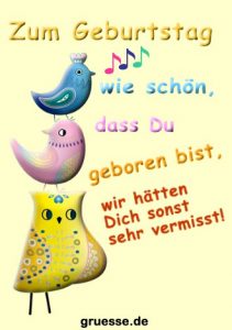grusskarte glueckwuensche geburtstag kinder 006