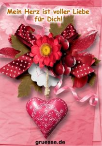 grusskarte herzensgruesse liebe 038