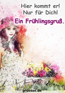 grusskarte zeiten jahreszeit fruehling 012