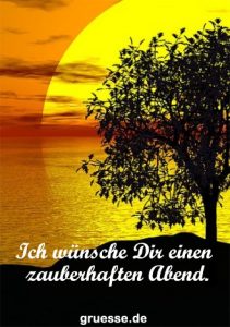 grusskarte zeiten schoenen abend 007