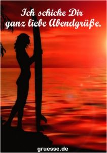 grusskarte zeiten schoenen abend 015