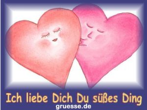 grusskarte Herzensgruesse liebe comic k 014