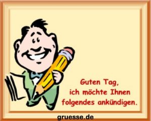 grusskarte diverses ankuendigungen k 005