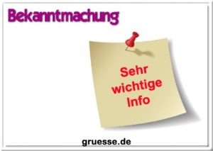 grusskarte diverses bekanntmachungen b 005