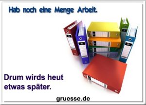 grusskarte diverses verspaetung b 008