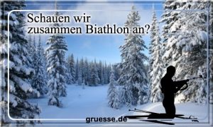 grusskarte einladungen biathlon b 003