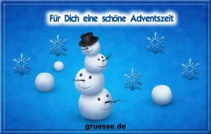 grusskarte festtage advent blaue karten b 001