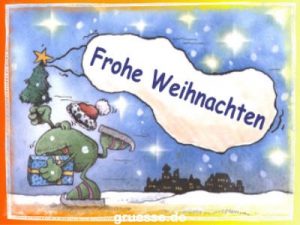 grusskarte festtage weihnachten comic k 014