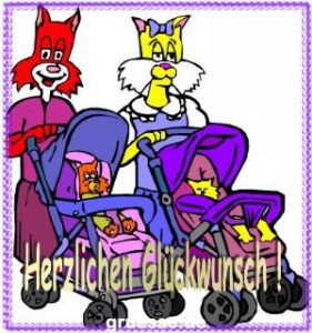 grusskarte glueckwuensche geburt k 012