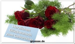 grusskarte glueckwuensche geburtstag blumen b 015