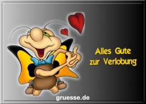 grusskarte glueckwuensche verlobung b 020